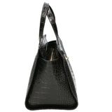 Ariana Borsa a mano da donna Vera pelle stampata cocco 05435-C28 NERO Gave Lux