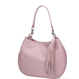 Borsa a spalla da donna Vera pelle 07316-D56 PINK Roberta Rossi
