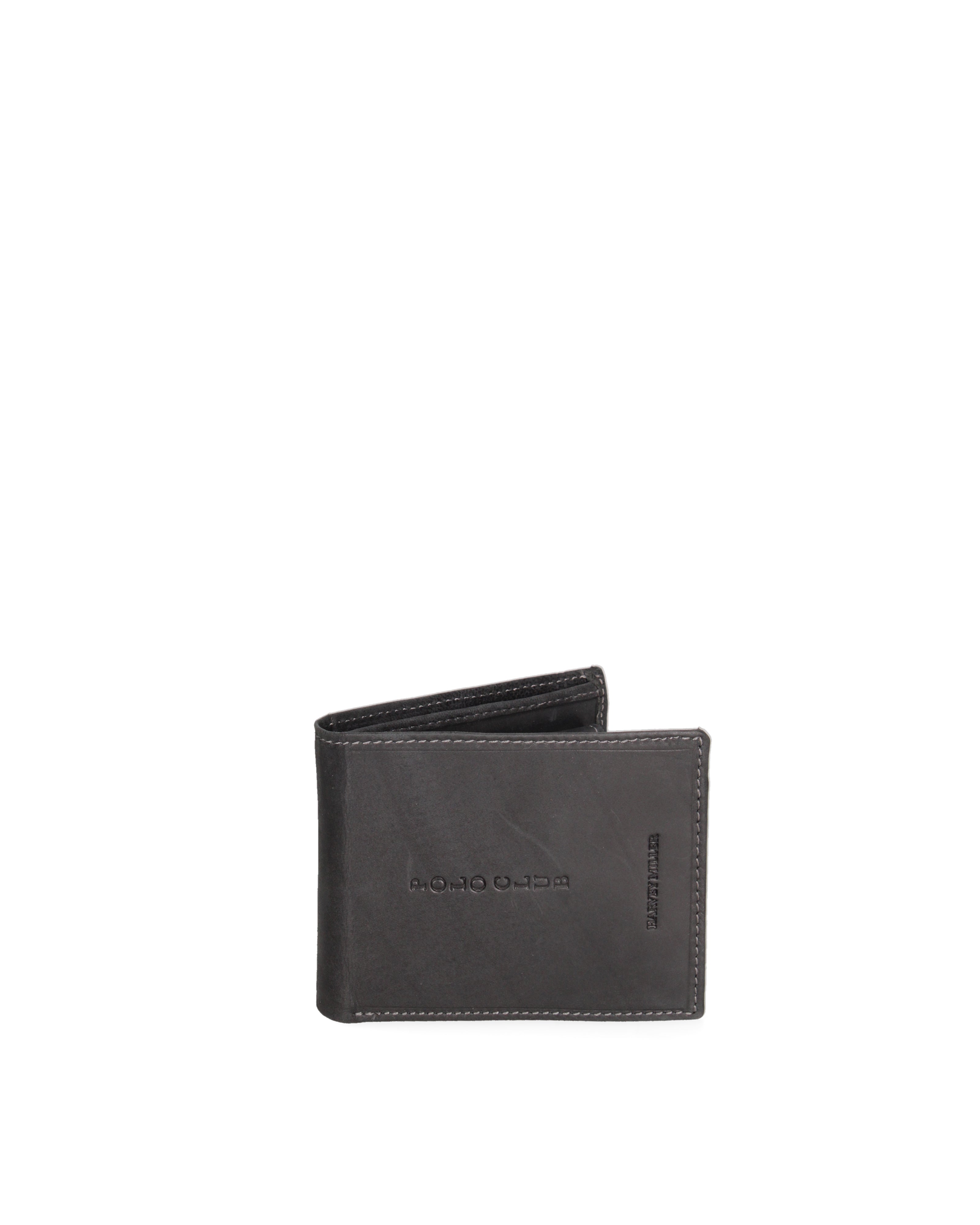 Portafoglio uomo in vera pelle Casual HM1012-489-NERO Harvey Miller Polo Club