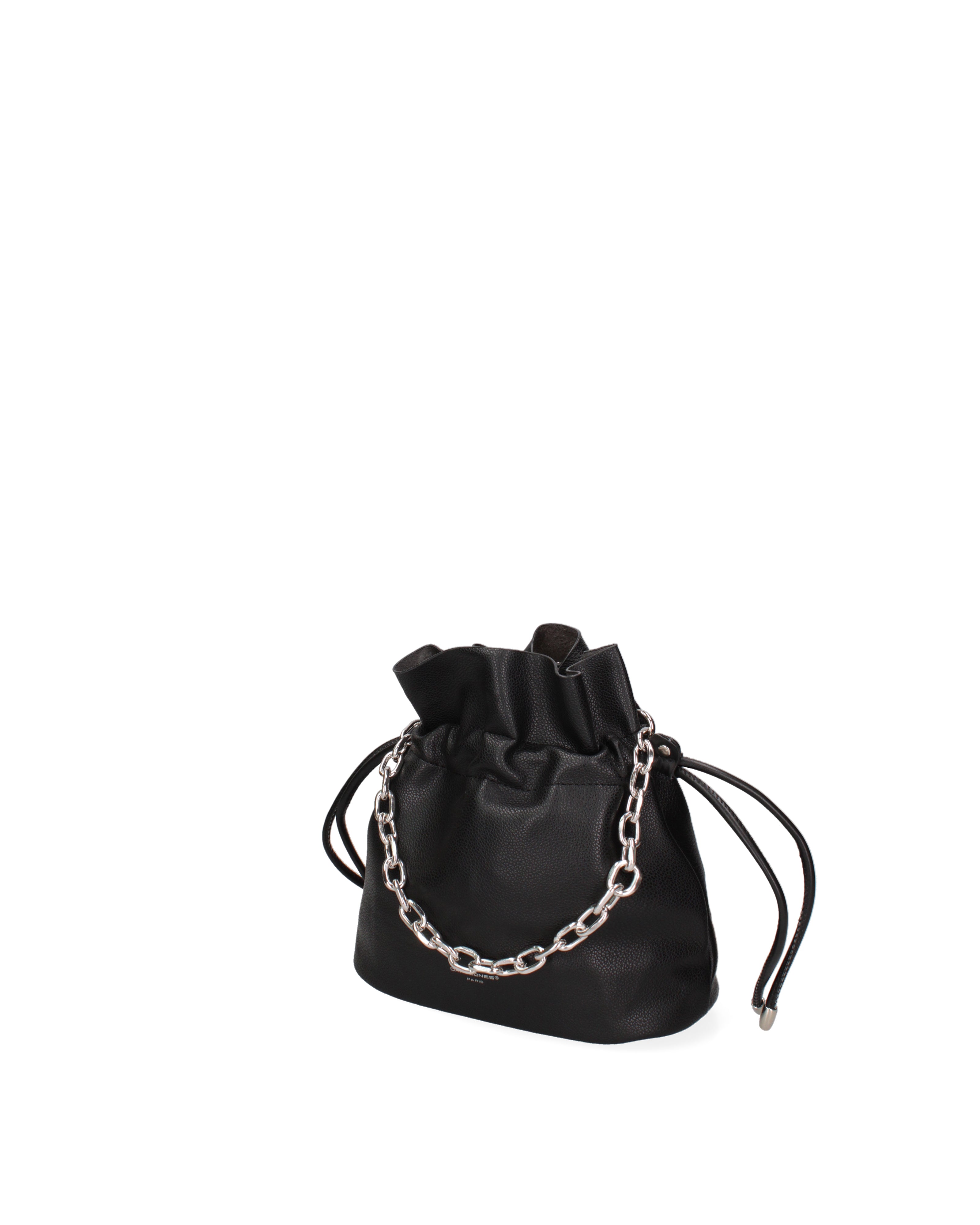 Borsa a secchiello da donna 100% PVC F6717-1-BLACK David Jones