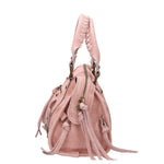 Erisia Borsa a spalla da donna Vera pelle 06091-ROSA Gave Lux