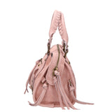 Erisia Borsa a spalla da donna Vera pelle 06091-ROSA Gave Lux