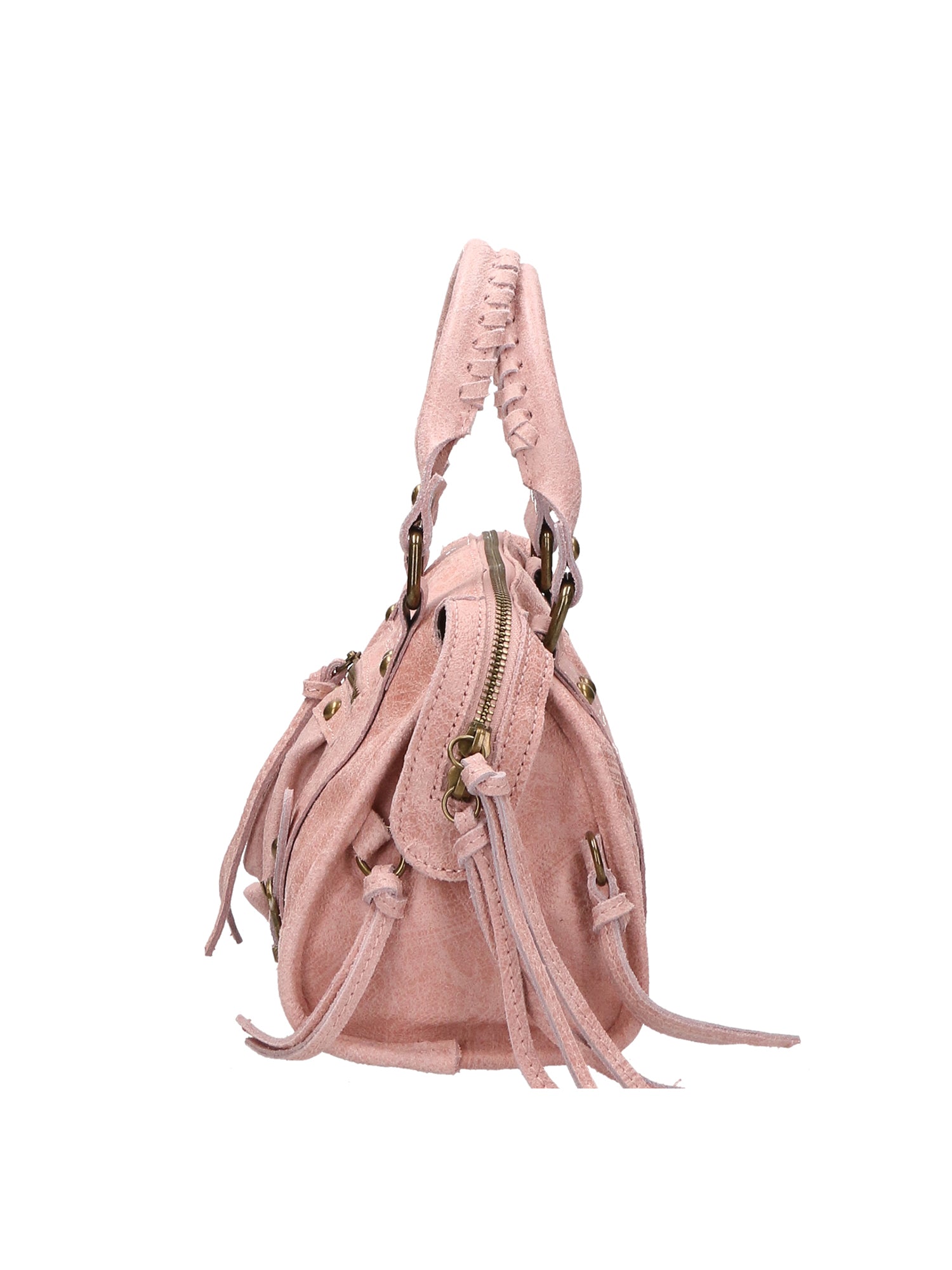 Erisia Borsa a spalla da donna Vera pelle 06091-ROSA Gave Lux