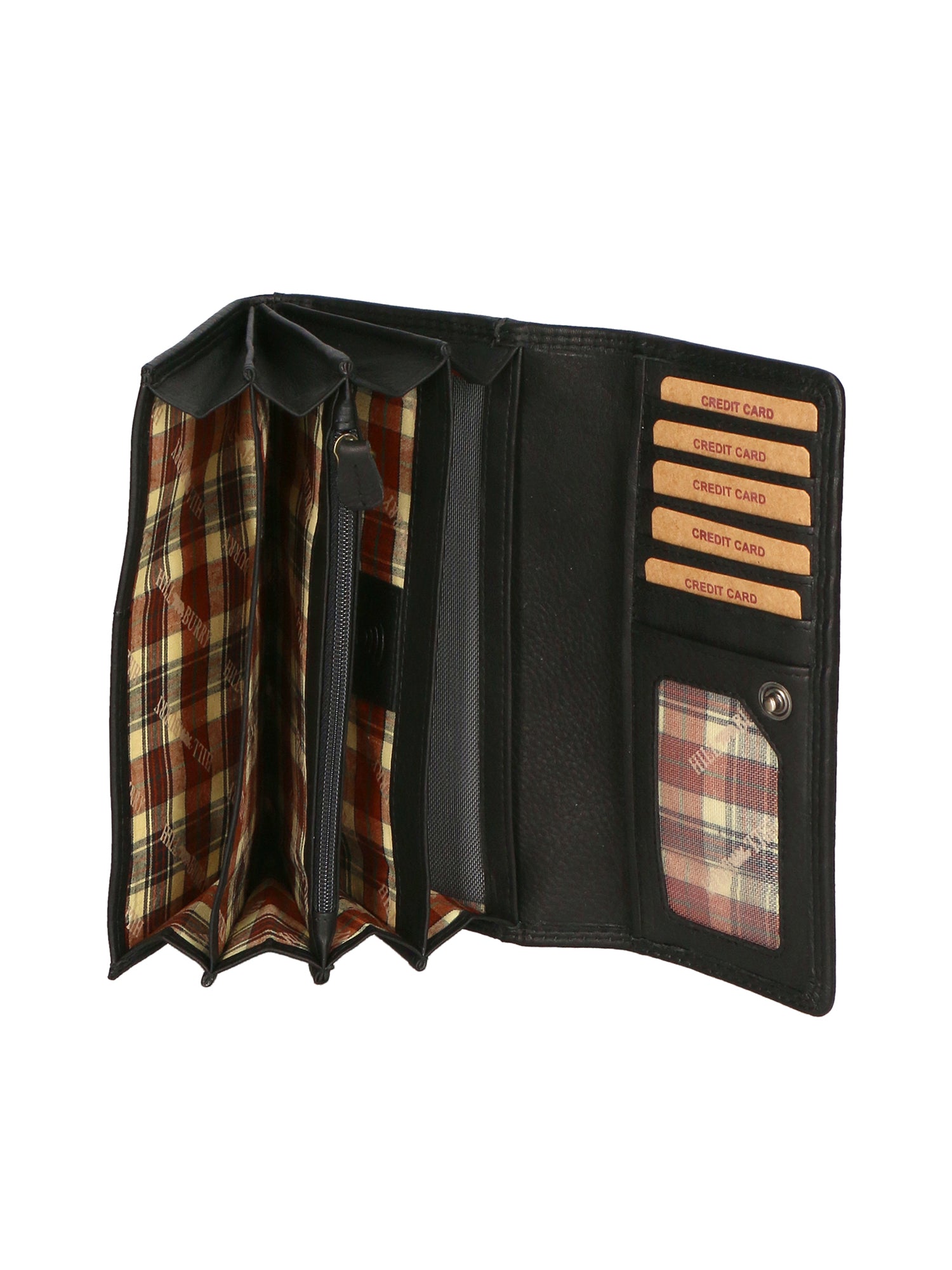 Portafoglio da uomo in vera pelle RFID HILB-V-102-NERO Hill Burry