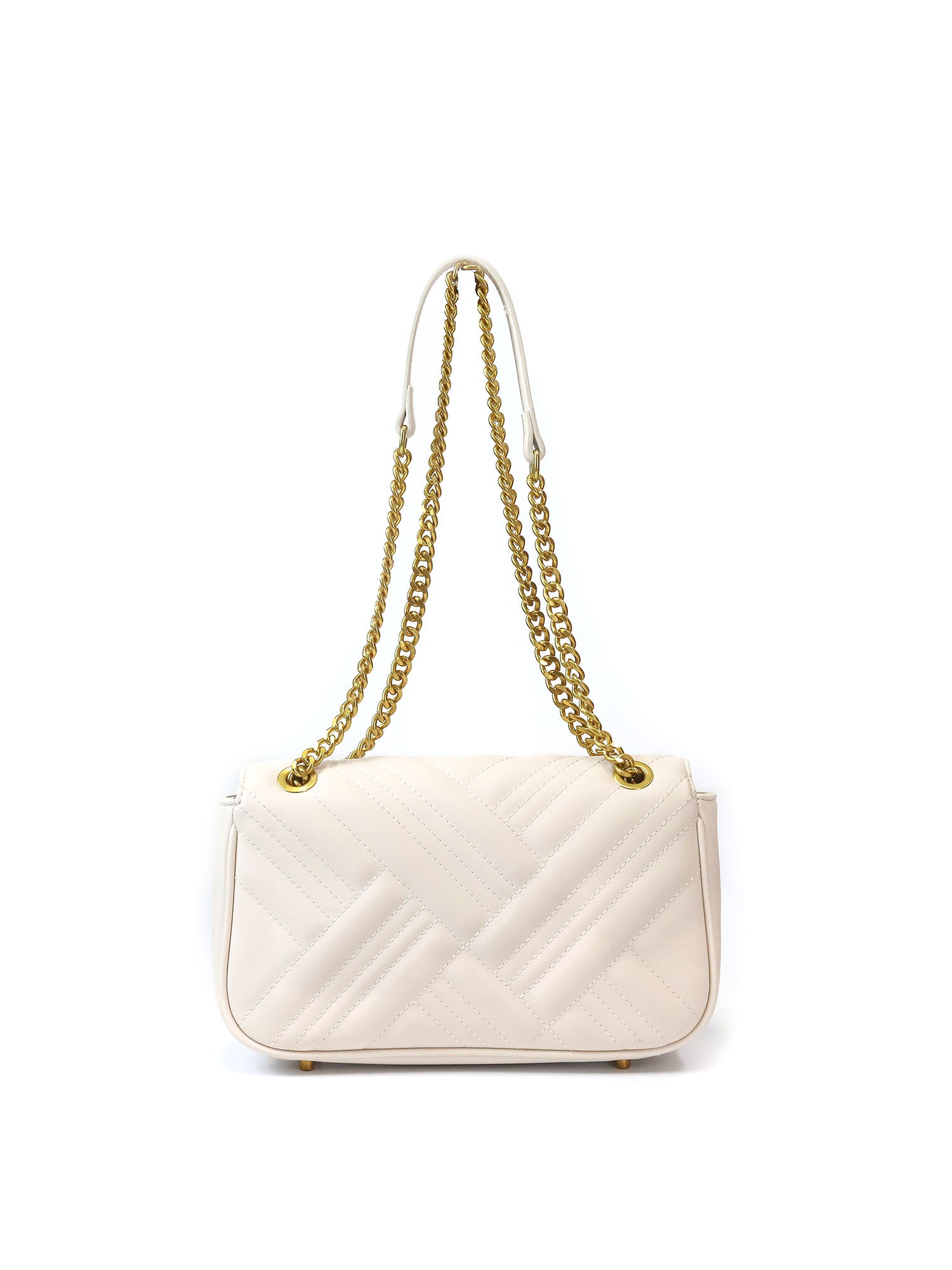 Borsa a tracolla da donna 100% pelle vegana PU GGB011CRM Gabriella G Firenze