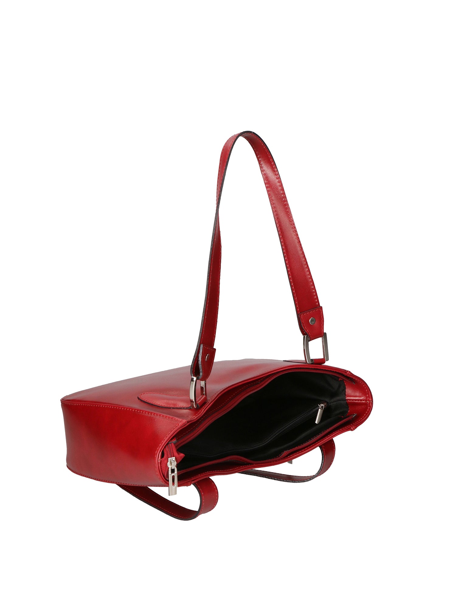 Eva Borsa a spalla da donna Vera pelle 9024-ROSSO RED Gave Lux
