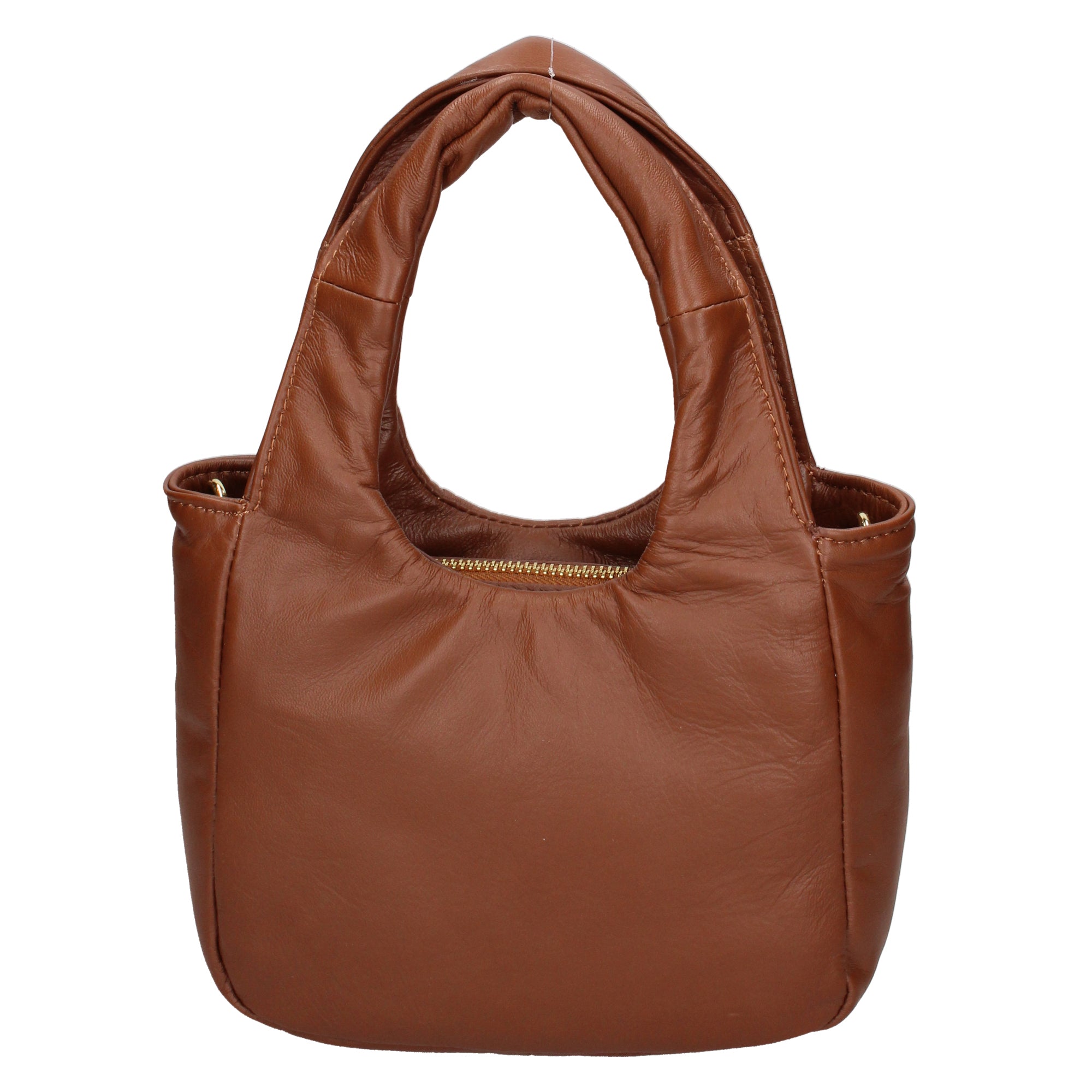 Virna Borsa a mano da donna Vera Pelle 06501-S17 CUOIO SCURO Gave Lux