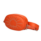 Elysa 189442-ARANCIO ORANGE Marsupio da donna in vera pelle Gave Lux