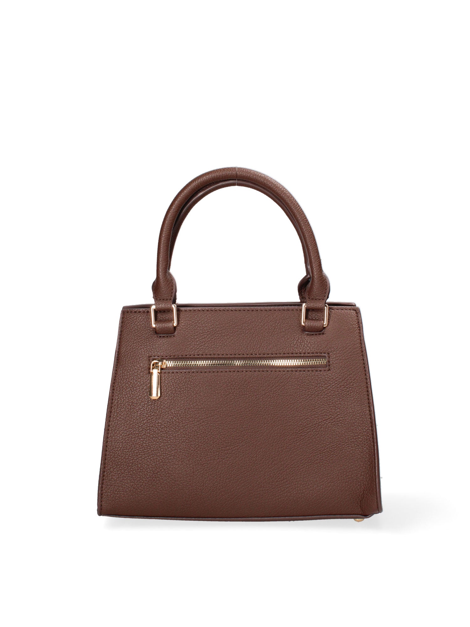 Borsa a mano da donna Ecopelle e Zip 614-2-CHOCOLATE Diana&co