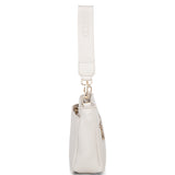 Borsa a spalla da donna 100% pelle vegana PU 703-1PT-BEIGE Diana&co