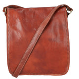 Fiamma Borsa a tracolla da donna Vera pelle 9109-MARRONE BROWN Gave Lux