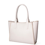 Borsa a spalla da donna 100% pelle riciclata 07225-Latte Viola Castellani