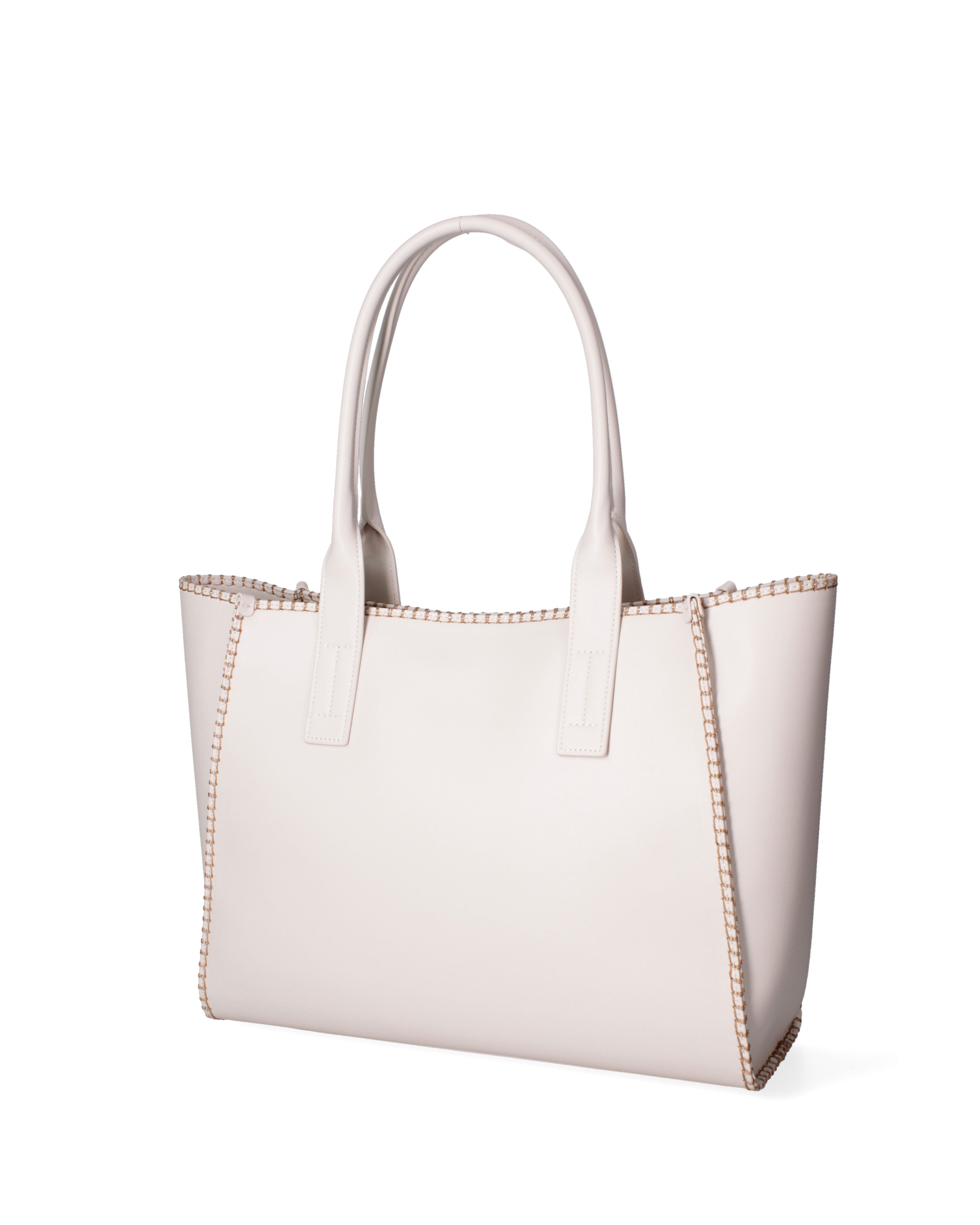 Borsa a spalla da donna 100% pelle riciclata 07225-Latte Viola Castellani