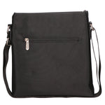 Borsa a tracolla uomo Pelle vegana + Tessuto PCL3068-BLACK Northampton Polo Club