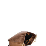 Borsa a spalla da donna Vera pelle effetto lucertola JR-W-1079-D. BRONZE-GOLD John Richmond