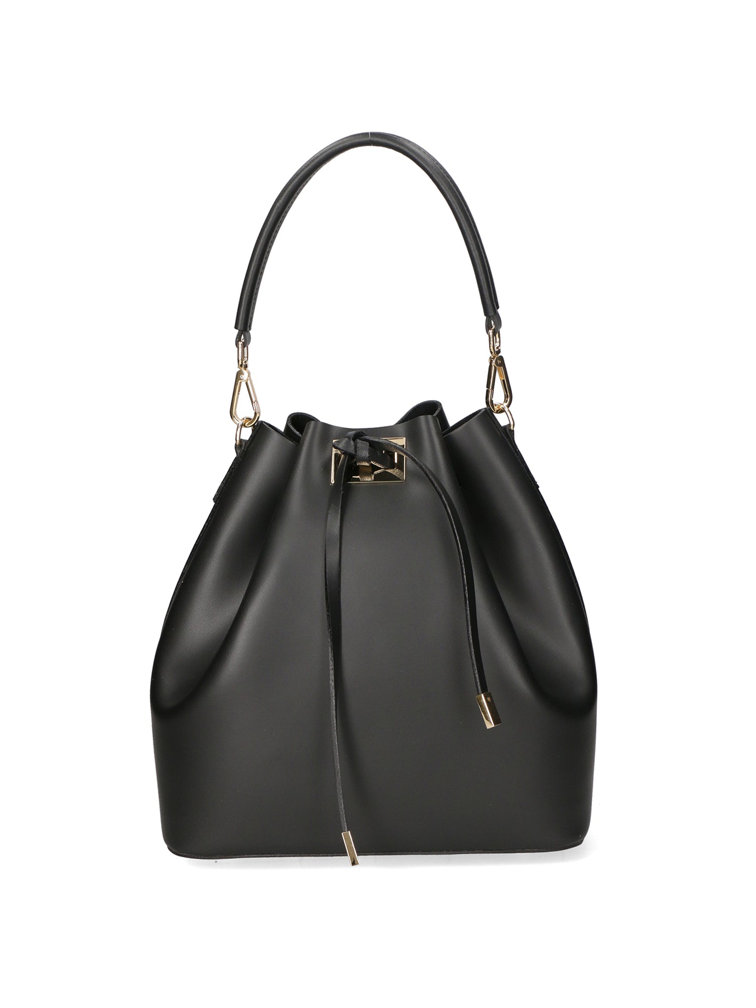 Erina Borsa a mano da donna Vera pelle 8073-P218 NERO Gave Lux