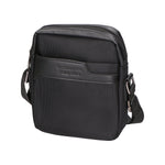 Borsa a tracolla uomo Pelle PU e Tessuto PCL3061-BLACK Northampton Polo Club
