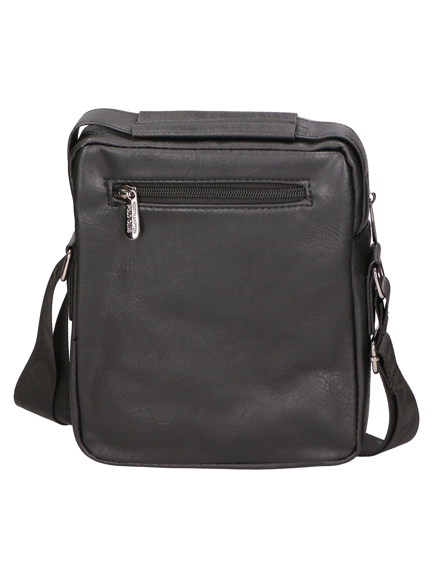 Borsa a tracolla uomo 100% pelle PU PCL3053-BLACK Northampton Polo Club