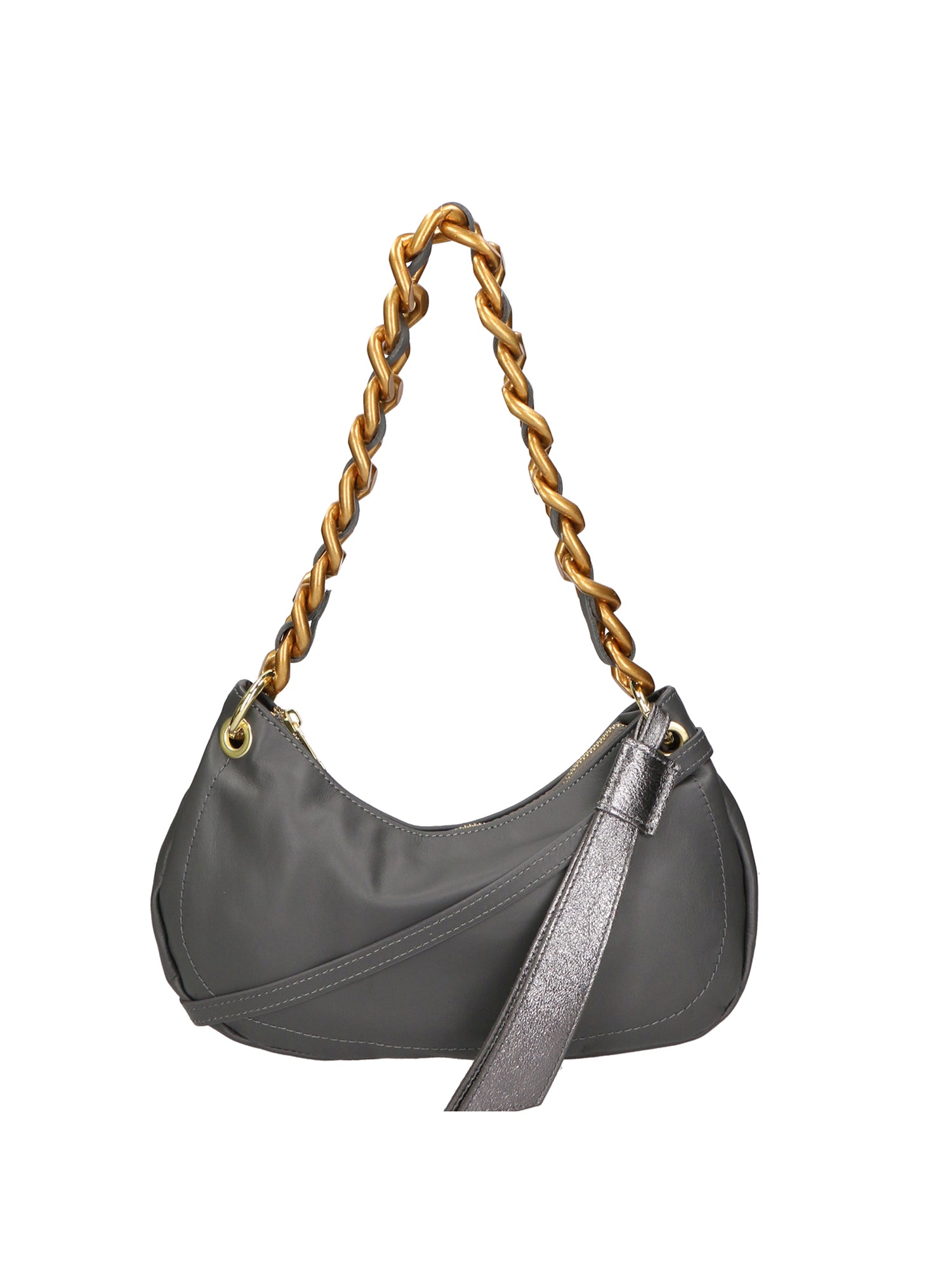 Ferrara Borsa a spalla da donna Vera pelle 05461-S27 GRIGIO L020 FERRO Gave Lux