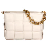 Agostina Borsa a mano da donna Vera pelle 04691-D37 LATTE MILK Gave Lux