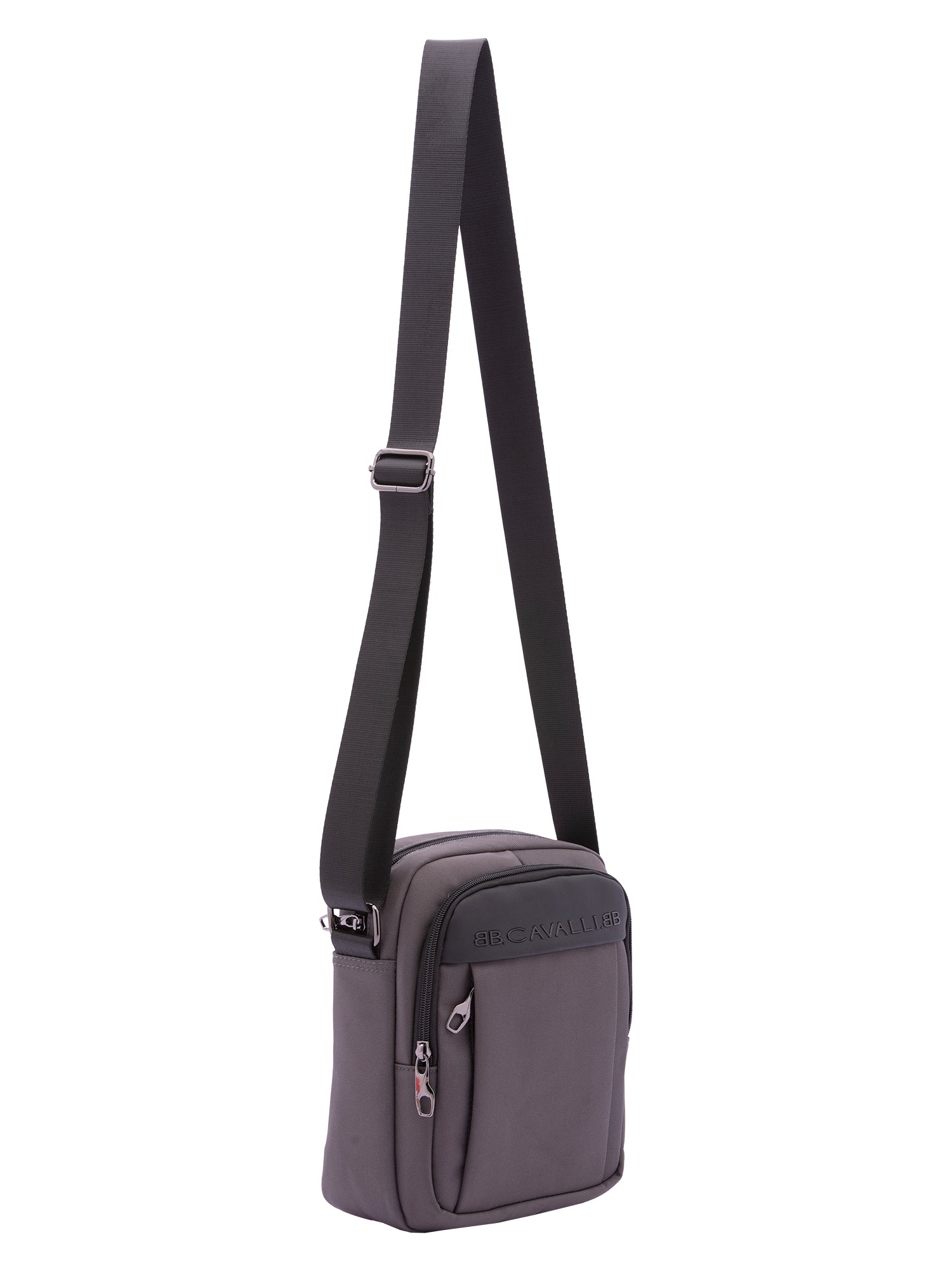 Borsa a tracolla da uomo 100% poliestere BC1396-A-GRIGIO B Cavalli