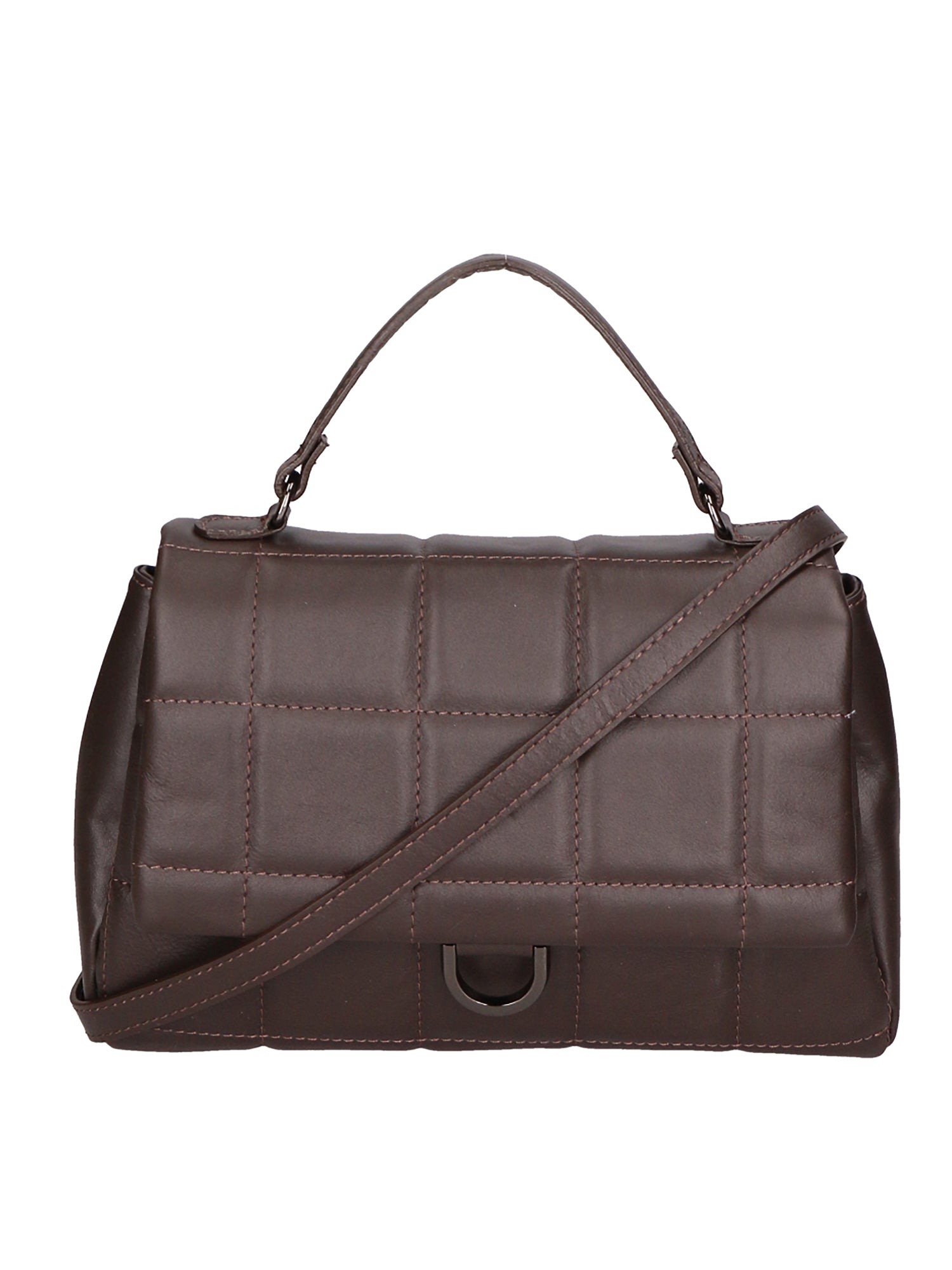 Viola Borsa a mano da donna Vera Pelle 06862-S23 TESTA DI MORO Gave Lux