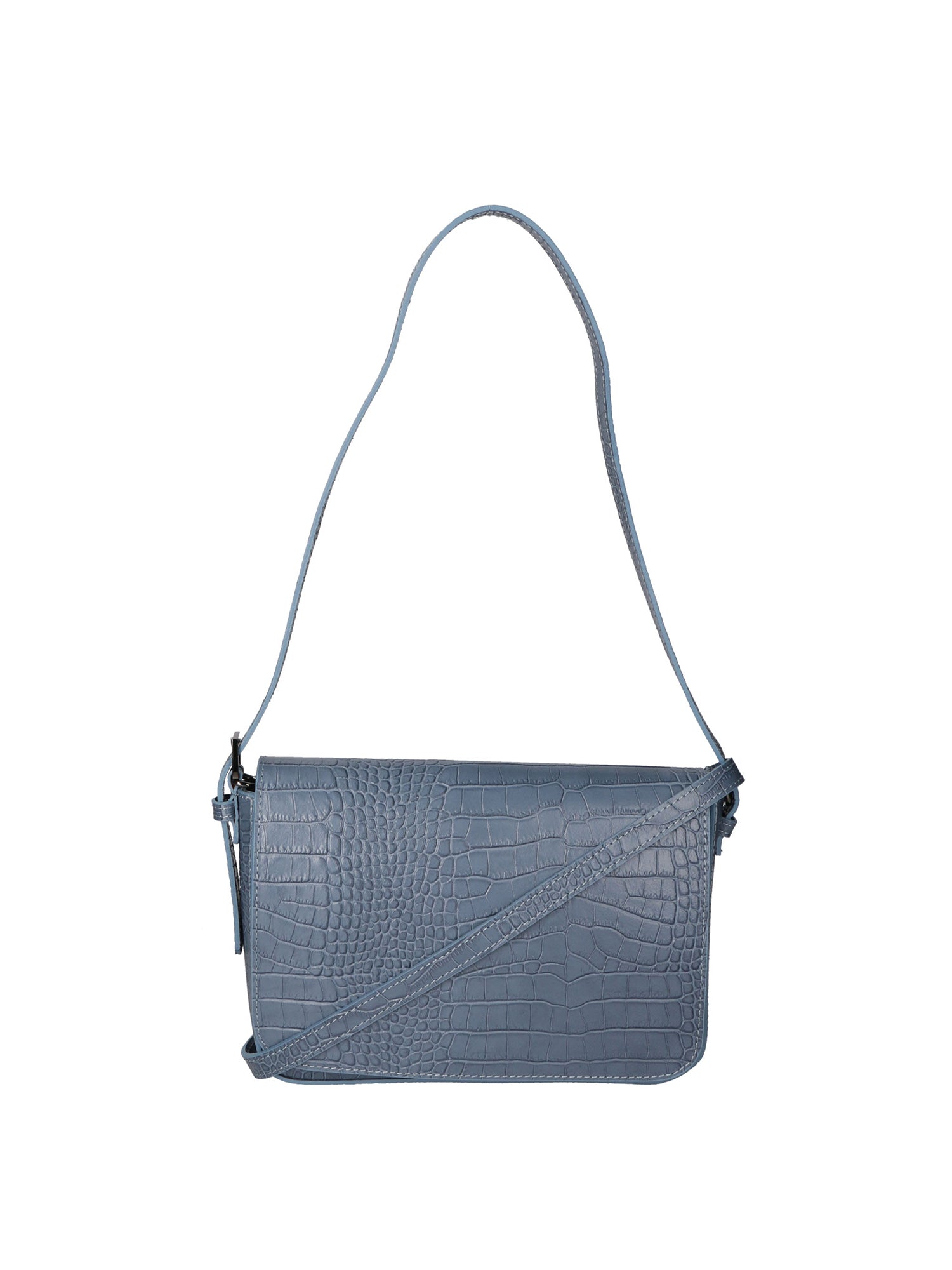 Azzurra Borsa a spalla da donna Vera pelle croco 05699-C41 CARTA ZUCCHERO Gave Lux