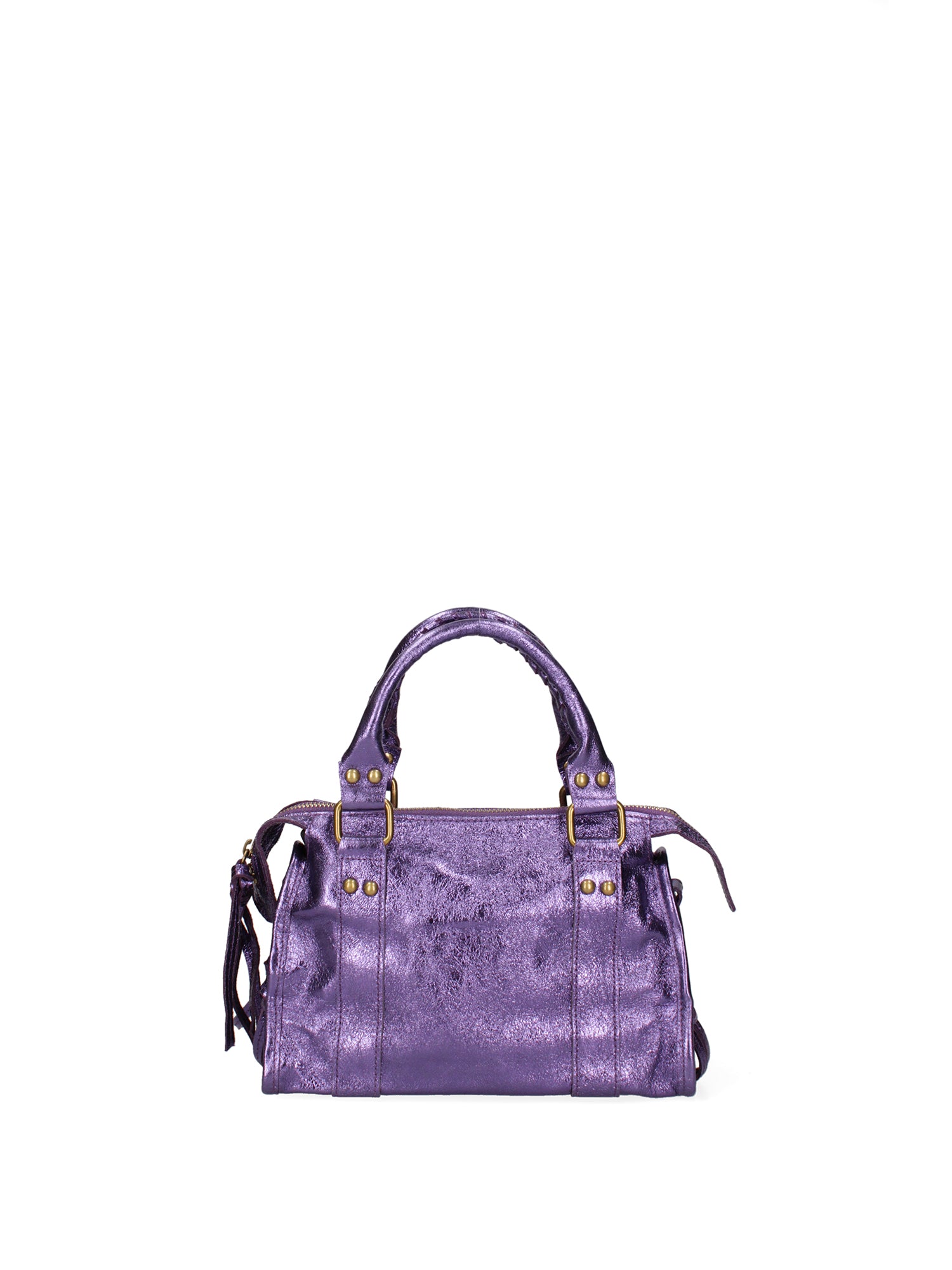 Solara Borsa a spalla da donna Vera pelle 06091 LM-L013 VIOLA Gave Lux