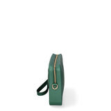 Borsa a tracolla da donna 100% Pvc FLAT-FLOWE-FOREST GREEN - LIGHT GOLD Marc Ellis