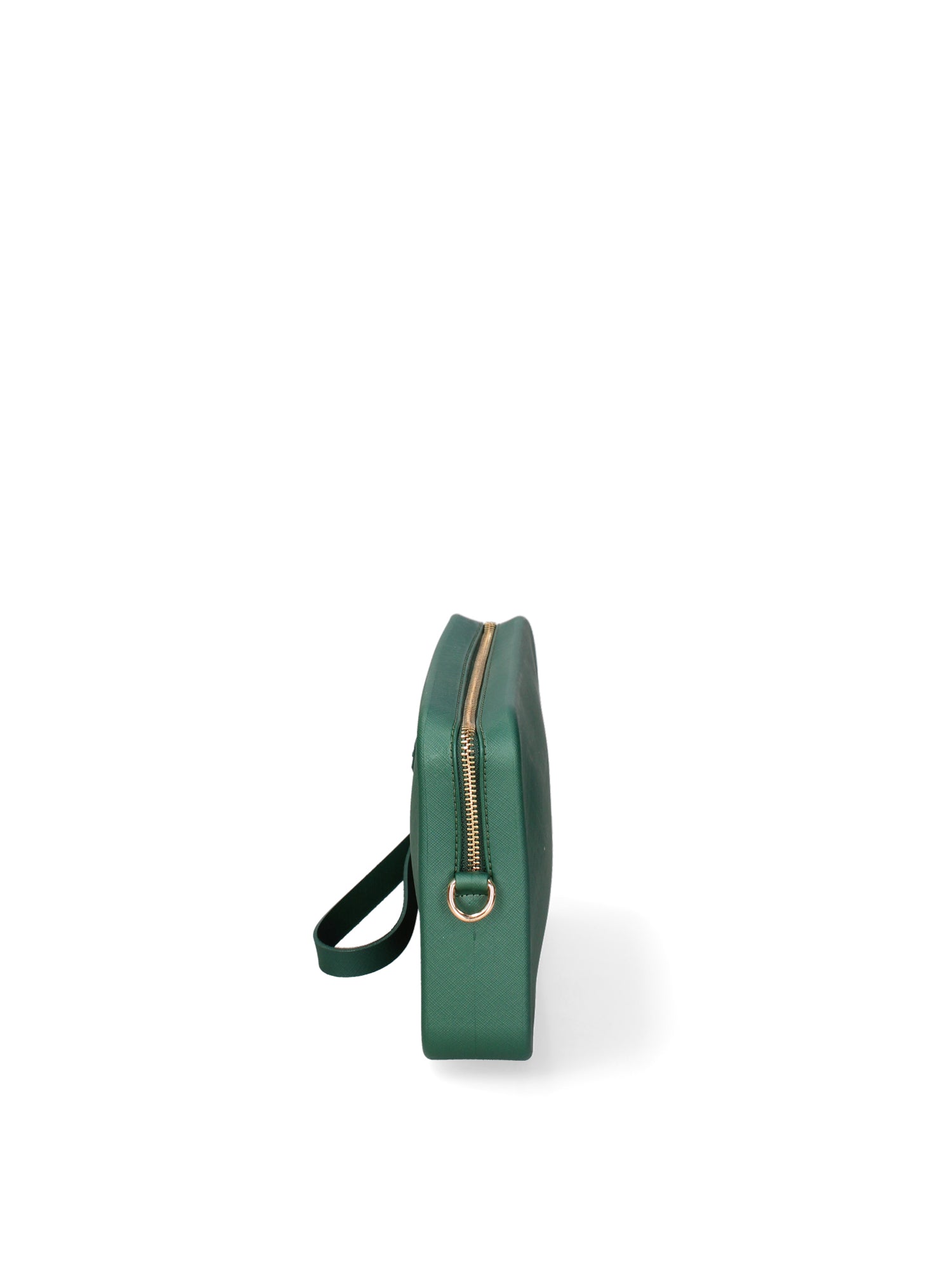 Borsa a tracolla da donna 100% Pvc FLAT-FLOWE-FOREST GREEN - LIGHT GOLD Marc Ellis