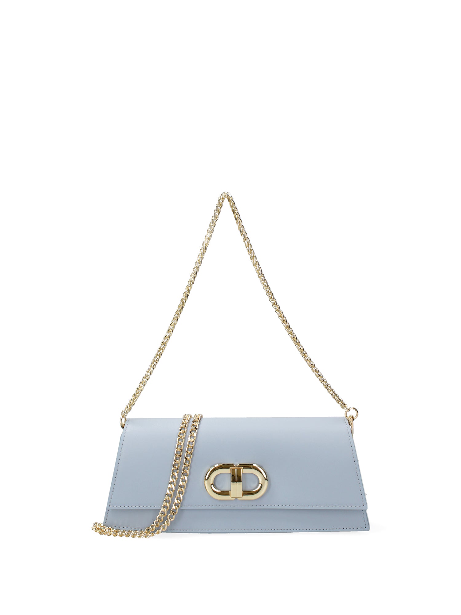 Borsa a spalla da donna Vera pelle 07313-L366 CIELO Roberta Rossi