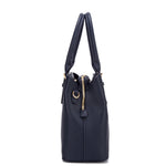 Borsa a mano da donna 100% pelle vegana PU 716-2PT-NAVYBLUE Diana&co
