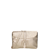 Borsa a mano da donna Vera pelle 07163-L003 ORO Viola Castellani