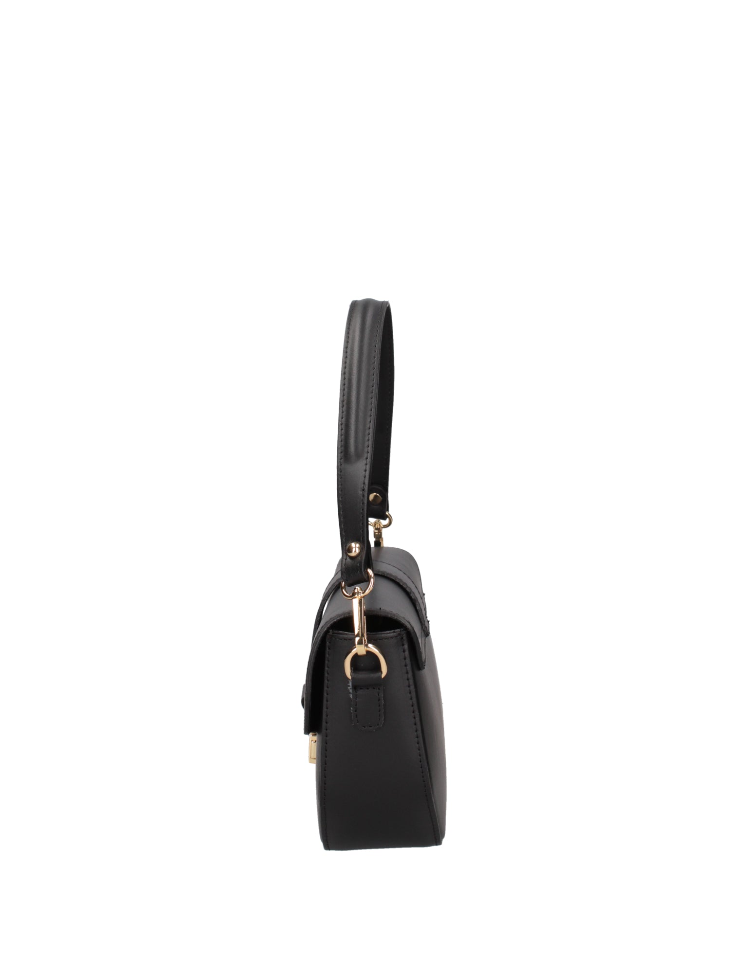 Borsa a spalla da donna Vera pelle 07229-NERO Roberta Rossi