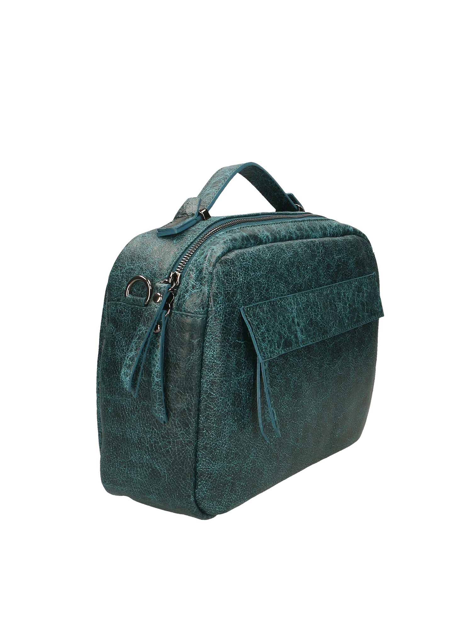 Vera Pelle 6542-PETROLIO Borsa a mano unisex Modello Avelon Gave Lux