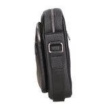 Borsa a tracolla uomo 100% pelle PU PCL3022-BLACK Northampton Polo Club