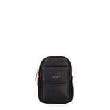 Borsa a tracolla donna Ecopelle e zip 601-1-BLACK Diana&co