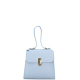 Borsa a mano da donna 100% pelle 07204-L366 CIELO Viola Castellani