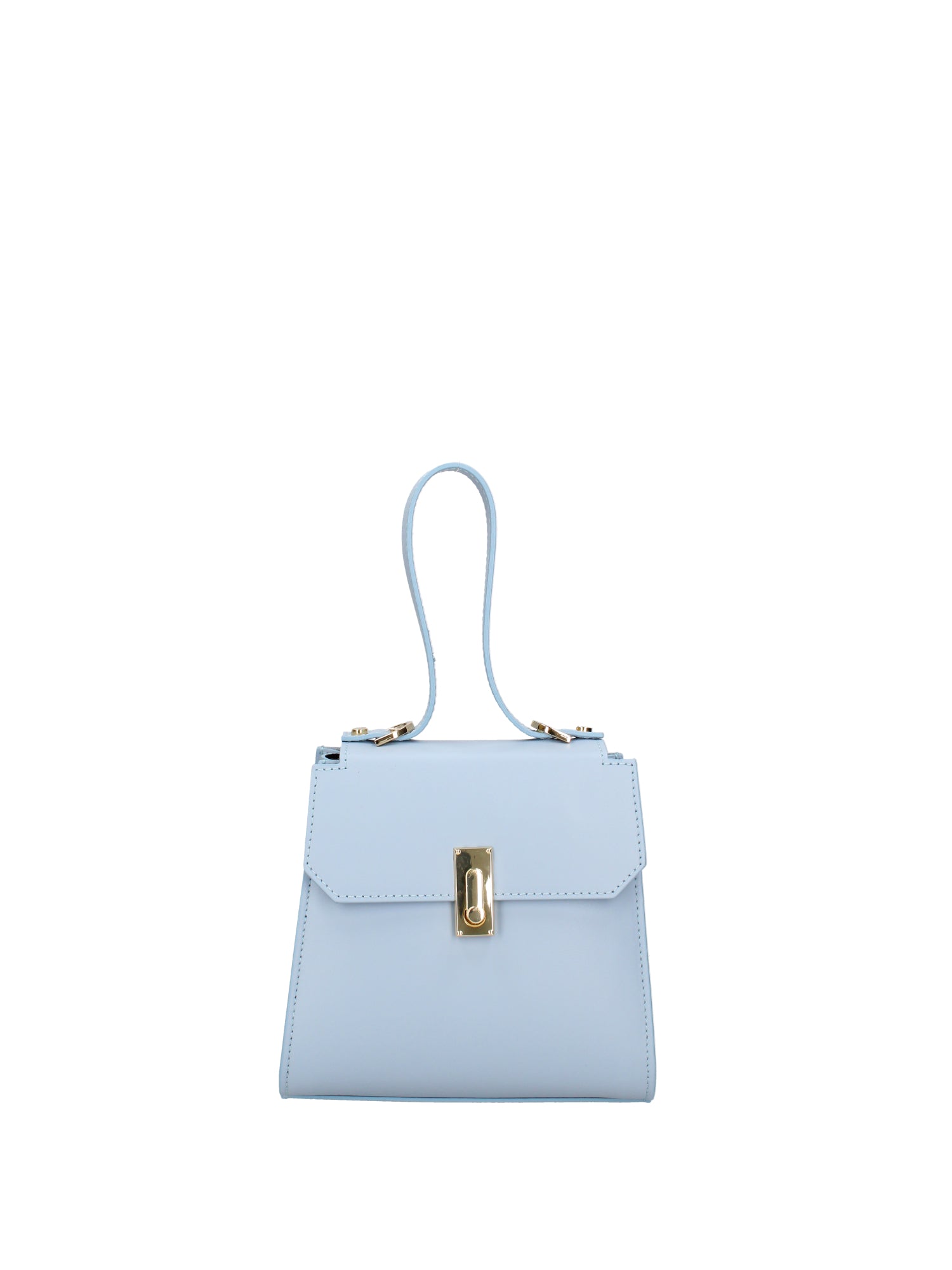Borsa a mano da donna 100% pelle 07204-L366 CIELO Viola Castellani