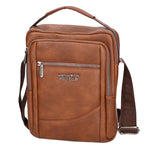 Borsa a tracolla uomo in pelle PU Casual PCL3002-BROWN Northampton Polo Club