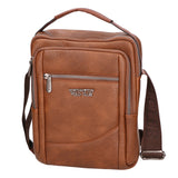 Borsa a tracolla uomo in pelle PU Casual PCL3002-BROWN Northampton Polo Club