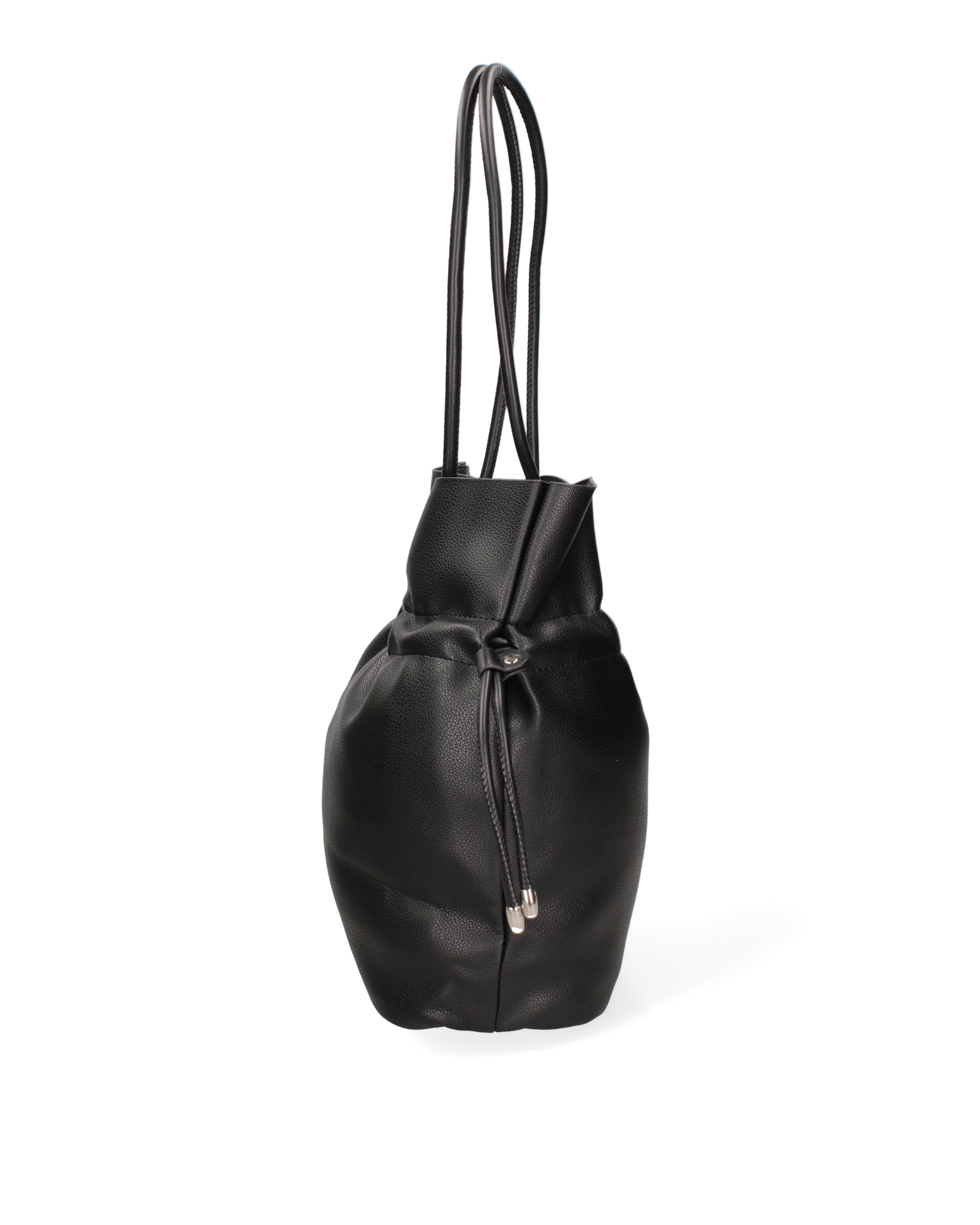 Borsa a spalla da donna 100% PVC F6717-2-BLACK David Jones