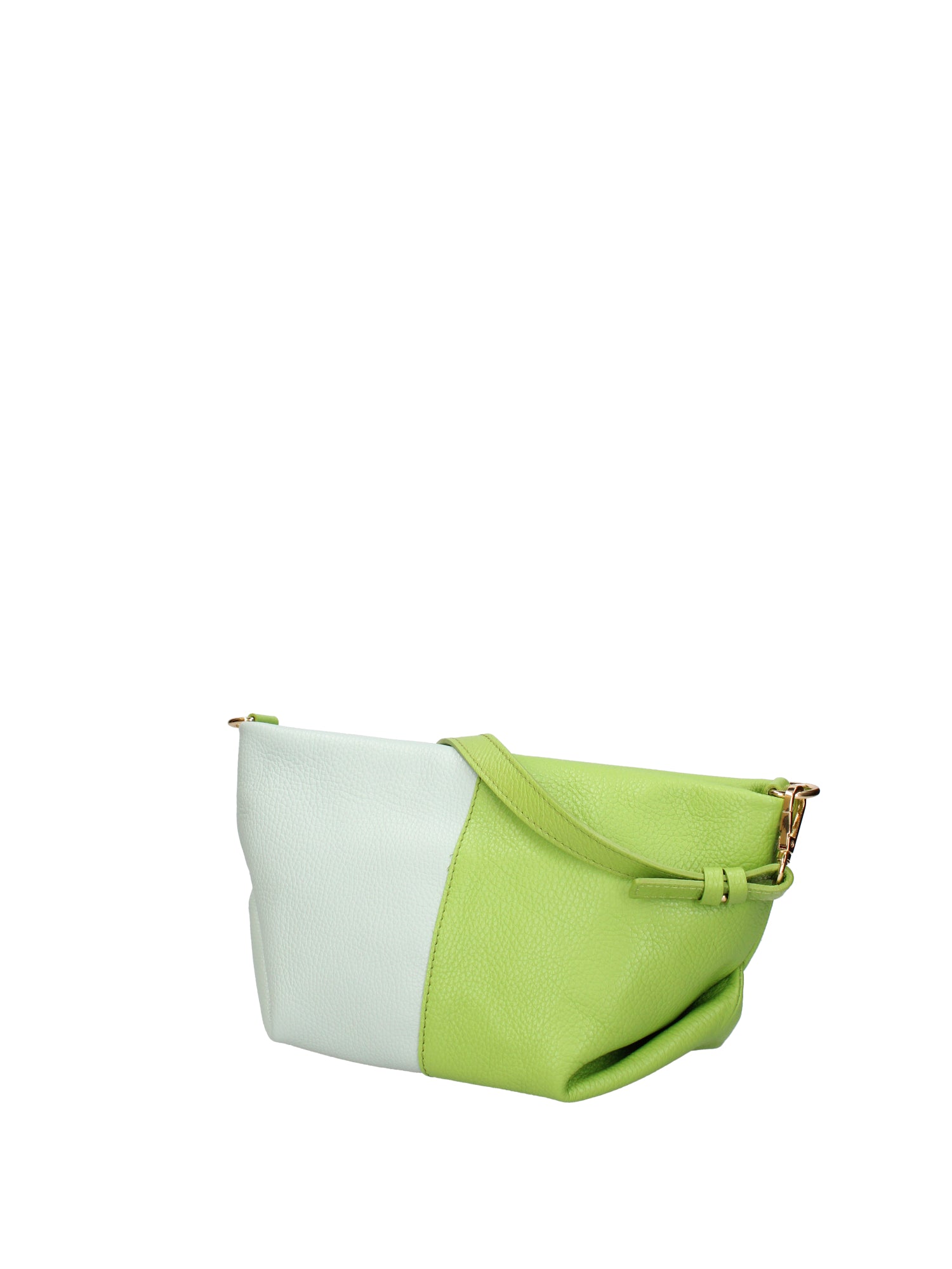 Borsa a spalla da donna Vera pelle 07165-D12 KIWI+D102 CIELO Roberta Rossi