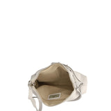 Embera Elite Borsa a tracolla donna Vera pelle scamosciata 8650-BIANCO Gave Lux