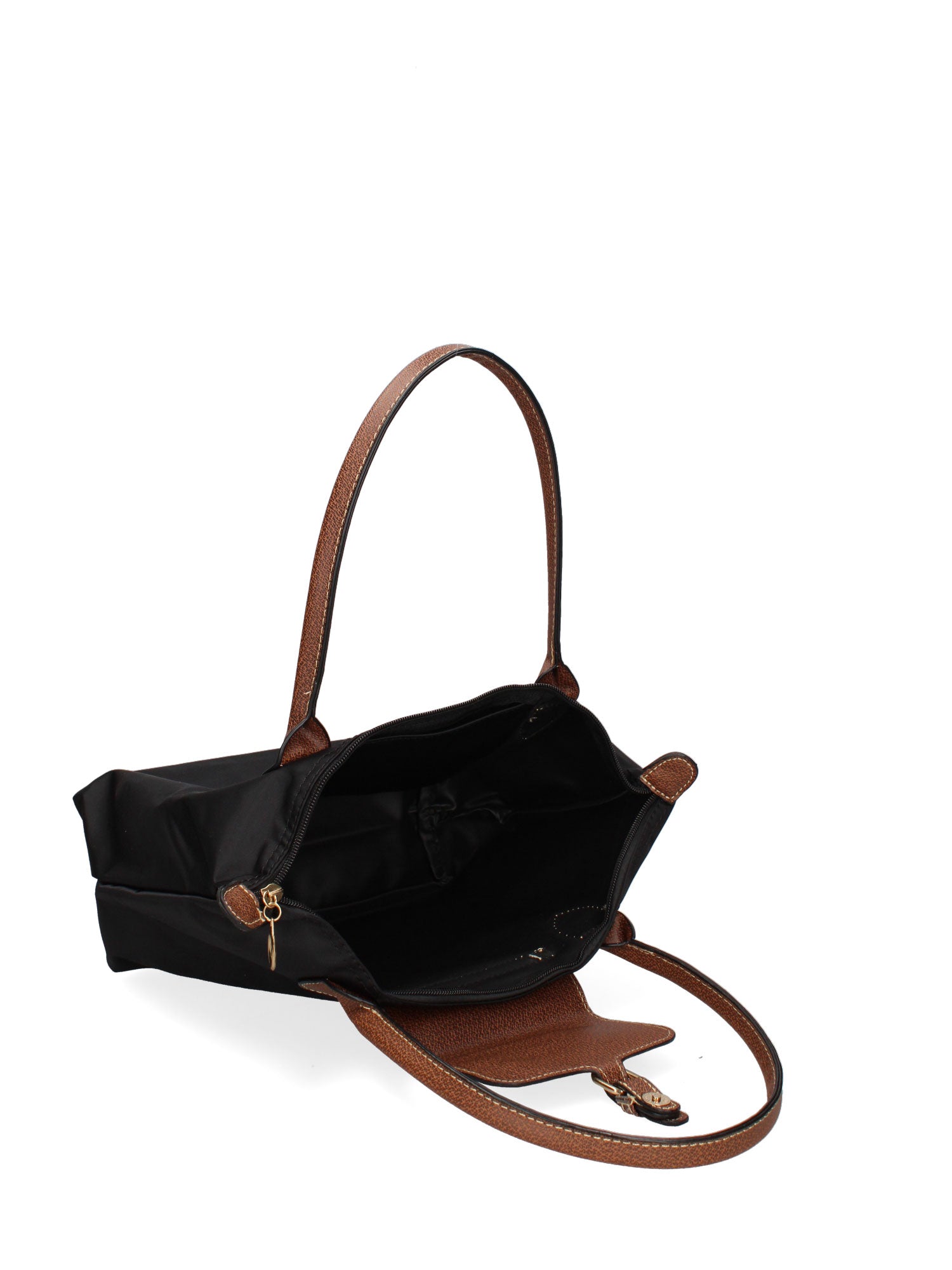 Elora Borsa a spalla da donna 100% Tessuto 432-NERO Gave Lux