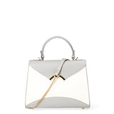 Auriga Chic Borsa a mano da donna Vera pelle 8924-BIANCO+GRIGIO Gave Lux