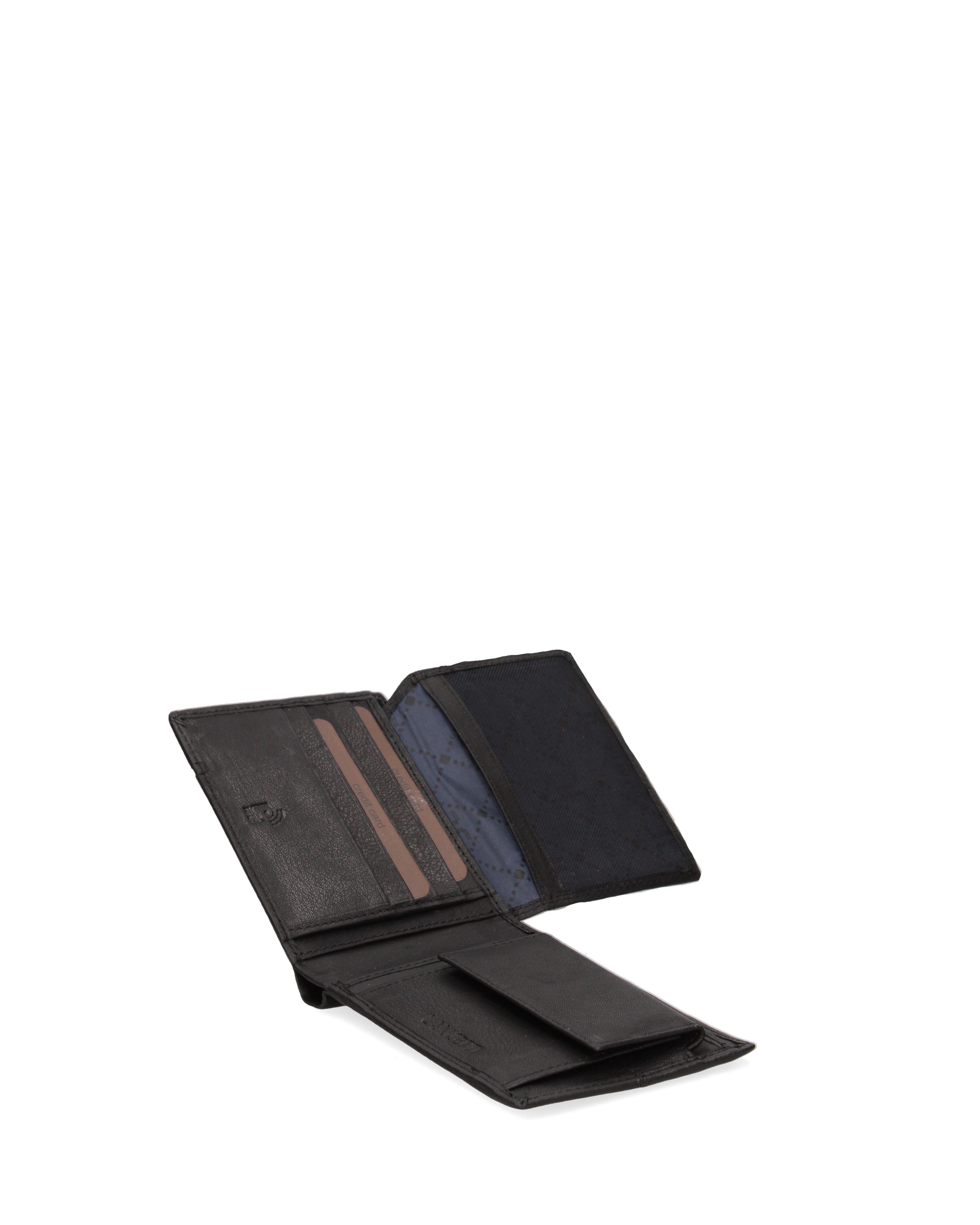 Portafoglio uomo in vera pelle Casual LL760-04-NERO Lancetti