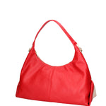 Borsa a spalla da donna Vera pelle 07233-D58 ROSSO+D37 LATTE Roberta Rossi