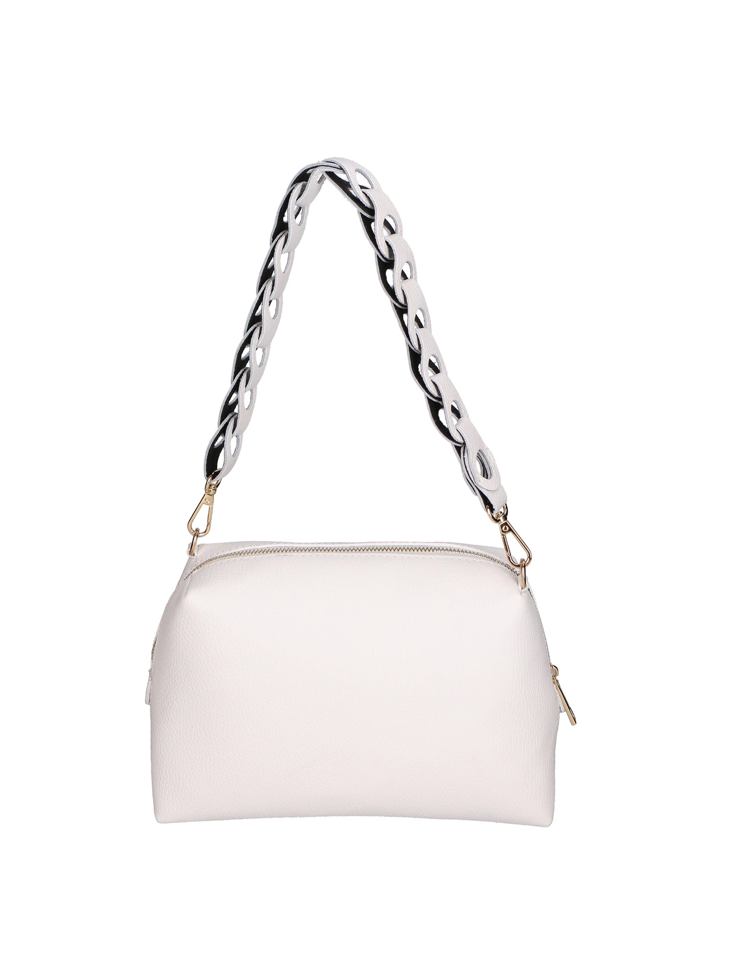 Livia Borsa a spalla da donna Vera pelle 06443-BIANCO Gave Lux