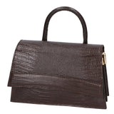 Ariel Borsa a mano da donna Vera pelle 05458-LU23 T.MORO DARK BROWN Gave Lux